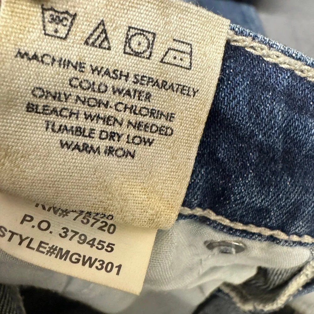 BKE Jeans Womens 27 (29x30 ACTUAL) Stella Bootcut Blue Denim Faded Wash